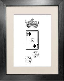 'King Of Diamonds' - Fine Art Print A4