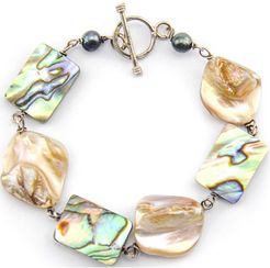 Qadira Mother Of Pearl & Silver Bracelet