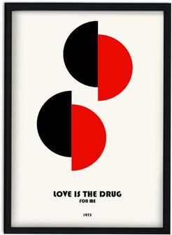 Love Is The Drug For Me Roxie Music Inspired Retro Giclée Art Print