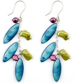 Olive Branch Pearl Earings