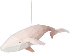 Humpback Whale Diy Pendant Paperlamp Kit In Soft Pink