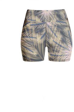 Yoga Shorts In Tropical Print