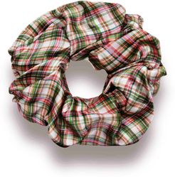 Silk Scrunchie - Botanical Tartan