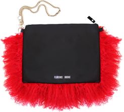 Fluffy Bianca Clutch Bag Red