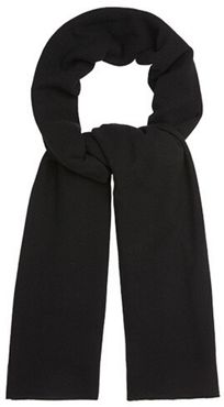 Oversized Knitted Wrap Scarf Black