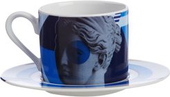 Artemis Blue Cappuccino Cup & Saucer