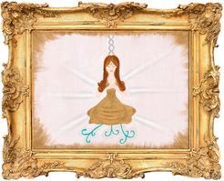 Golden Yogi Above & Below Fine Art Print