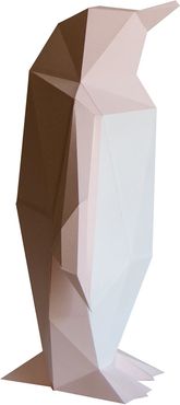 Small Penguin Diy Paperlamp Kit In Soft Pink
