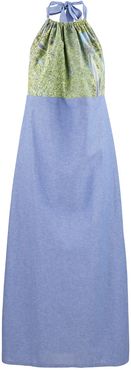 Tallulah Halter Maxi Dress In Cotton