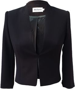 Ella Classic Jacket Black Crepe