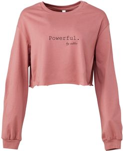 Powerful Mauve Cropped Top