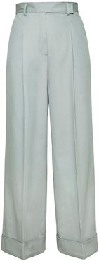 Loren Wide-Leg Trousers In Mint