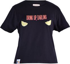 Drink Up Vegan T-Shirt In Black