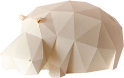 Lazy Hippo Paperlamp Kit In Sandy Beige