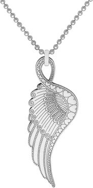 Medium Silver Wing Pendant Necklace