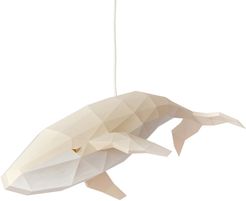 Humpback Whale Diy Pendant Paperlamp Kit In Sandy Beige
