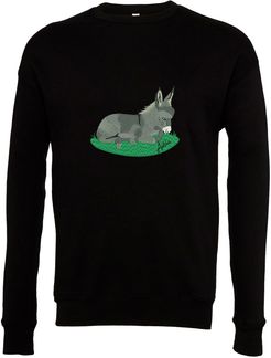 Black Embroidered Donkey Sweater