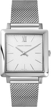 Norse Milanese 34Mm Silver & Satin White