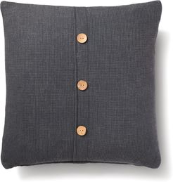 Stone Cotton Cushion In Ink