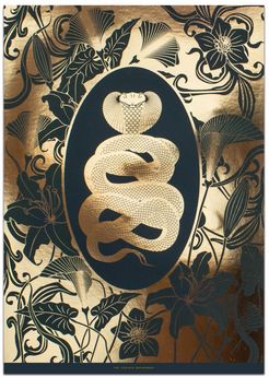 Elemental Cobra Gold Print