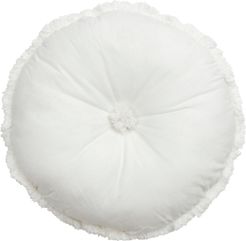Burre Round Cushion - White