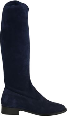 Francoise Navy Stretch Suede