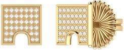 City Arches Stud Earrings In 14 Kt Yellow Gold Vermeil On Sterling Silver
