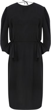 Black Side Frill Dress