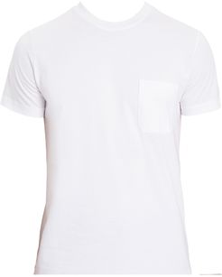 Essentials Tee With Pocket In White