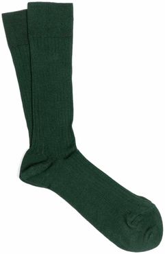 3-Pack Scottish Lisle Cotton Socks Green Luis