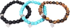 Set Of Three Beads Bracelets