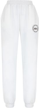 No. 2 Oversize White Cotton Sweatpants