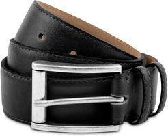 Handmade Vegan Leather Belt In Black