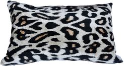 Leopard Velvet Ikat Lumber Cushion