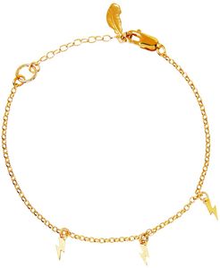 Mini Bolt Charm Bracelet Gold