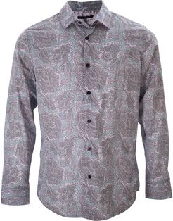 Nigel Paisley Knit Shirt - Pink