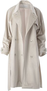 Velvet Coat In Cream