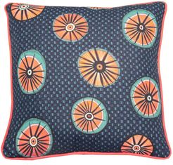 Blue Orange Linen Cushion