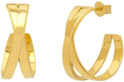 Kayla Chunky Hoop Earrings In Gold