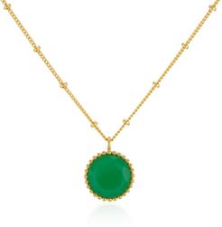 Barcelona May Birthstone Necklace Chrysoprase