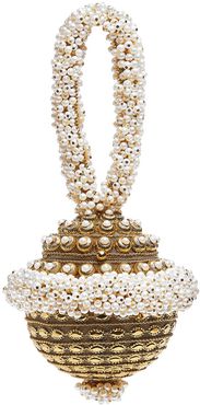 Simi Pearl Gold Cluth Bag