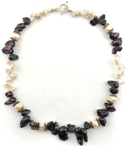 Night Butterfly Pearl Necklace