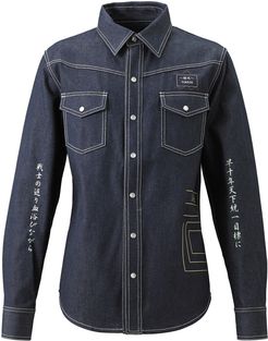 Japanese Denim Long-Sleeve Shirt in Blue