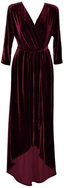 Velvet Bordeaux Felicia Dress