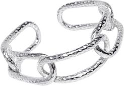 Linked Chain Ring Sterling Silver
