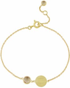 Bali 9Ct Gold October Birthstone Bracelet Rose Quartz