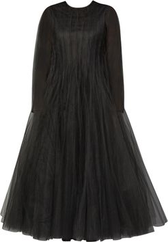 Bottlebrush Tulle Dress - Black