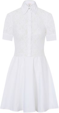 White Cotton Lace Dress