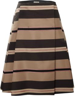 Reversible A-Line Side Pleated Skirt