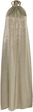 Lullah Halter Maxi Dress In Sage